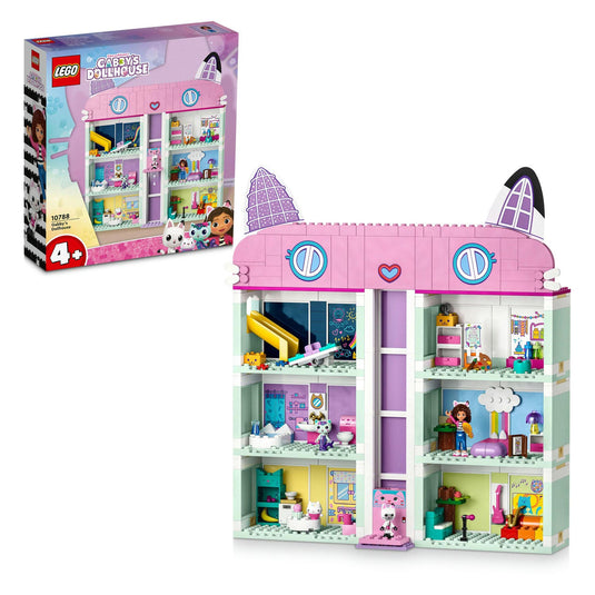 Lego gabby's poppenhuis gabby's poppenhuis speelgoed speelgoed met 4 minifiguren en accessoires voor kinderen 4+ - 10788