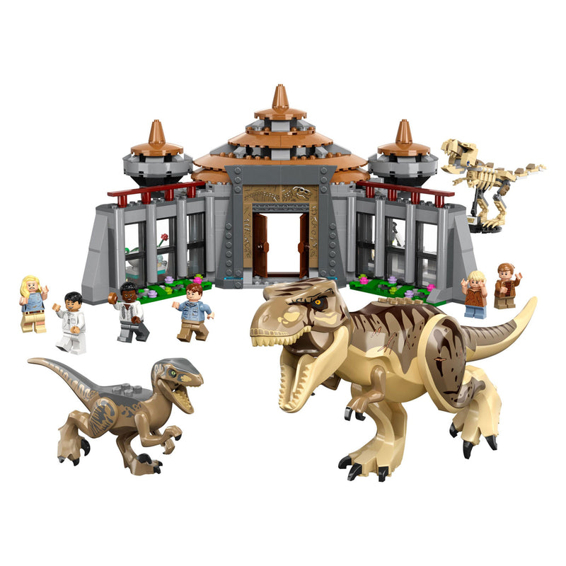 Load image into Gallery viewer, Lego LEGO Jurassic Park 76961 Bezoekerscentrum: T. rex raptor aanval
