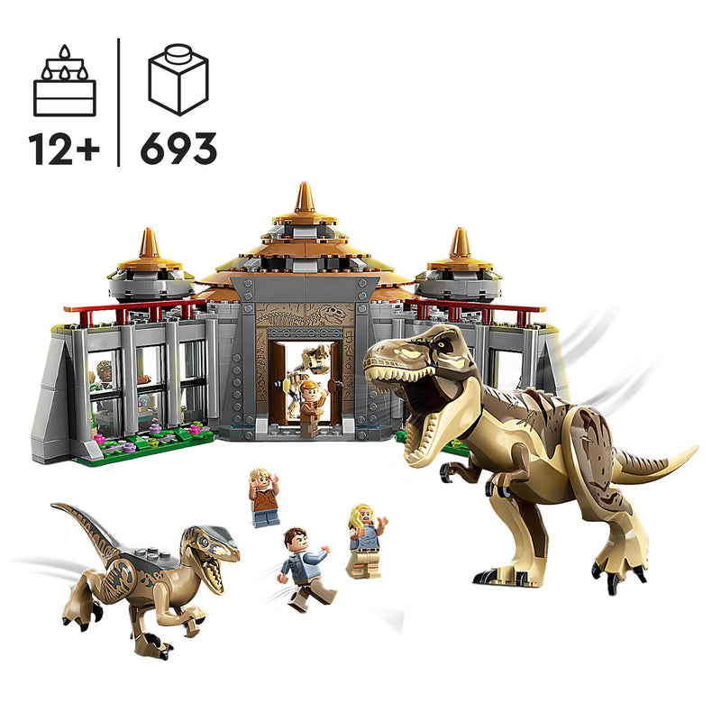 Load image into Gallery viewer, Lego LEGO Jurassic Park 76961 Bezoekerscentrum: T. rex raptor aanval
