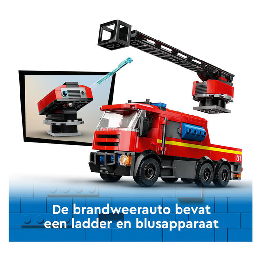 Lego city brandweerkazerne en brandweerauto - 60414