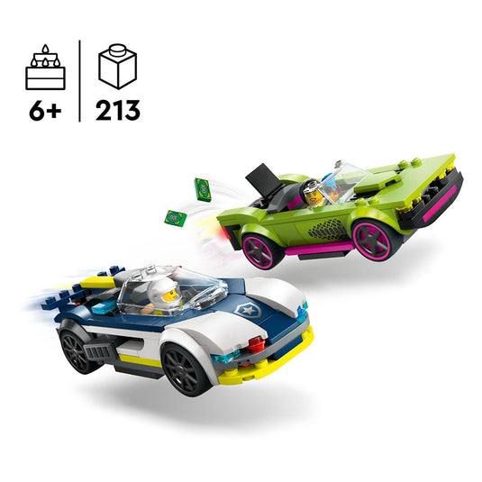 Lego politiewagen en snelle autoachtervolging - 60415