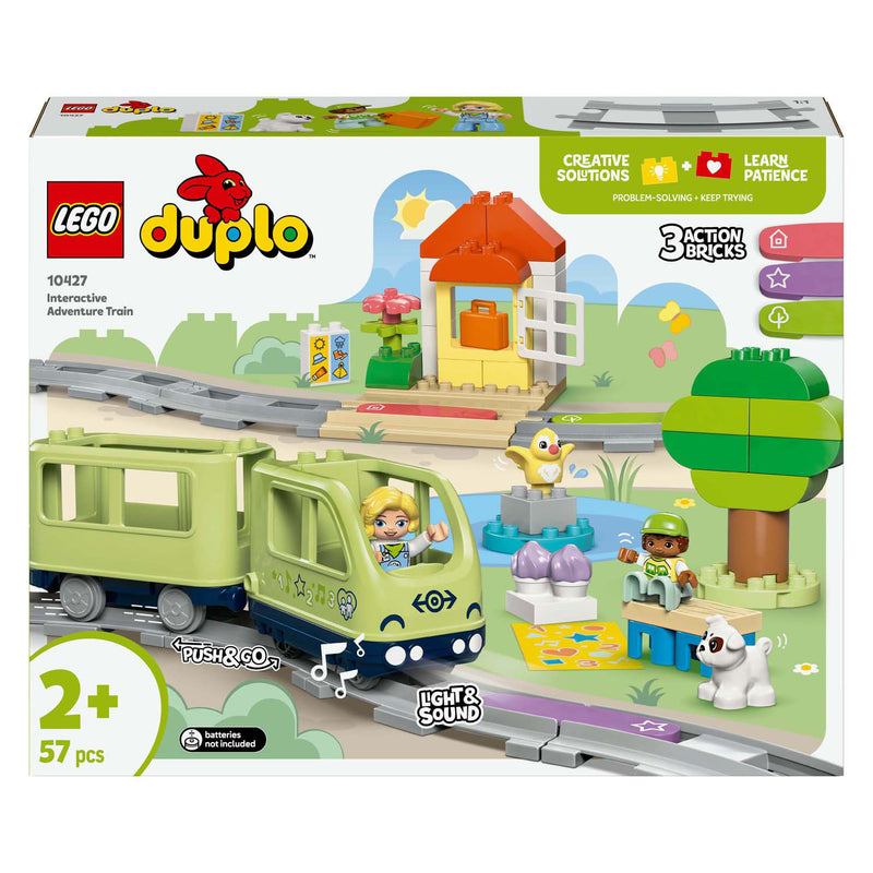 Load image into Gallery viewer, Lego duplo stad - interactieve avonturentrein constructiespeelgoed (10427)
