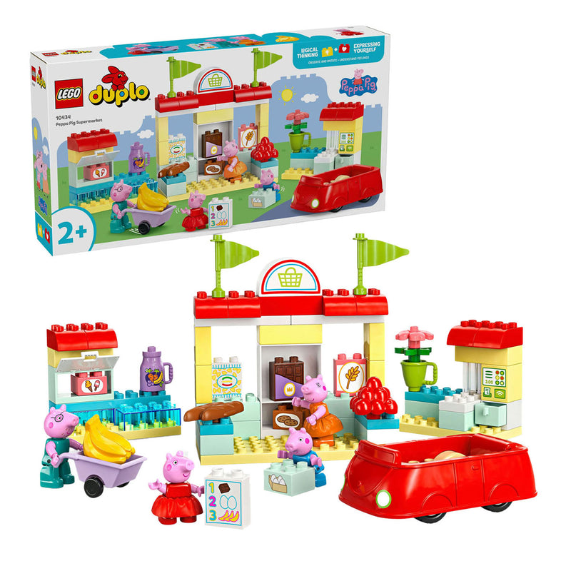 Afbeelding laden in galerijviewer, Lego duplo 10434 peppa big supermarkt
