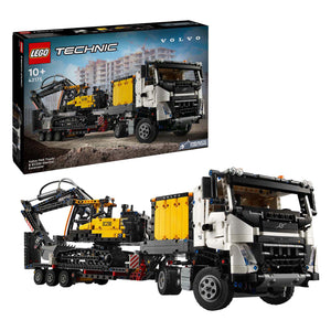 Lego technic volvo fmx truck ec230 elektrische graafmachine 42175