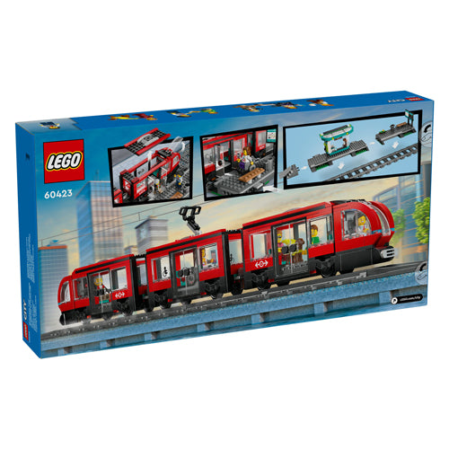 Load image into Gallery viewer, Lego city 60423 stadstram en station
