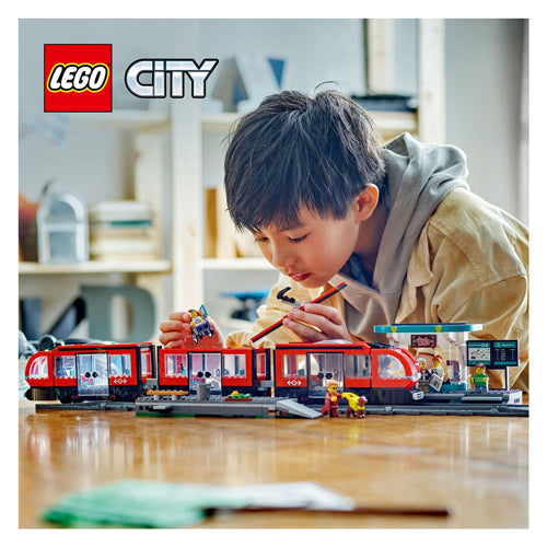 Lego city 60423 stadstram en station