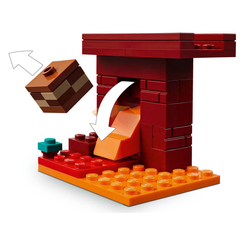 Load image into Gallery viewer, Lego minecraft 21266 de lavastrijd in de nether
