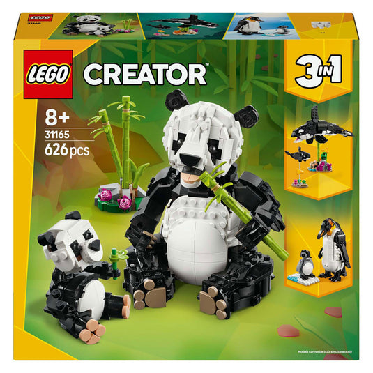 Lego creator 3-in-1 - wilde dieren: pandafamilie constructiespeelgoed (31165)