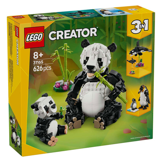 Lego creator 3-in-1 - wilde dieren: pandafamilie constructiespeelgoed (31165)