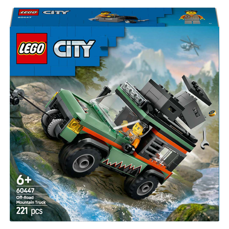 Load image into Gallery viewer, Lego city 60447 4x4 terreinwagen voor in de bergen
