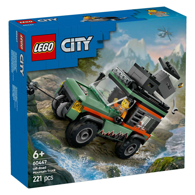 Load image into Gallery viewer, Lego city 60447 4x4 terreinwagen voor in de bergen
