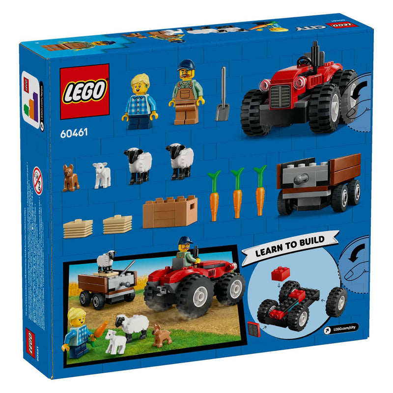 Load image into Gallery viewer, Lego city 60461 rode tractor met aanhanger en schapen
