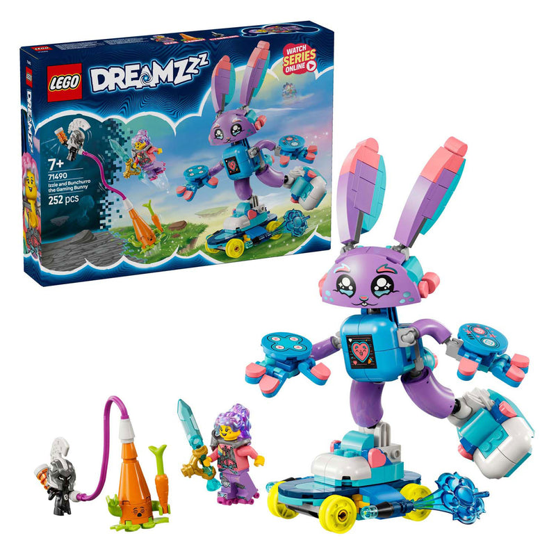 Afbeelding laden in galerijviewer, Lego dreamzzz 71490 izzie en bunchurro het gamende konijn
