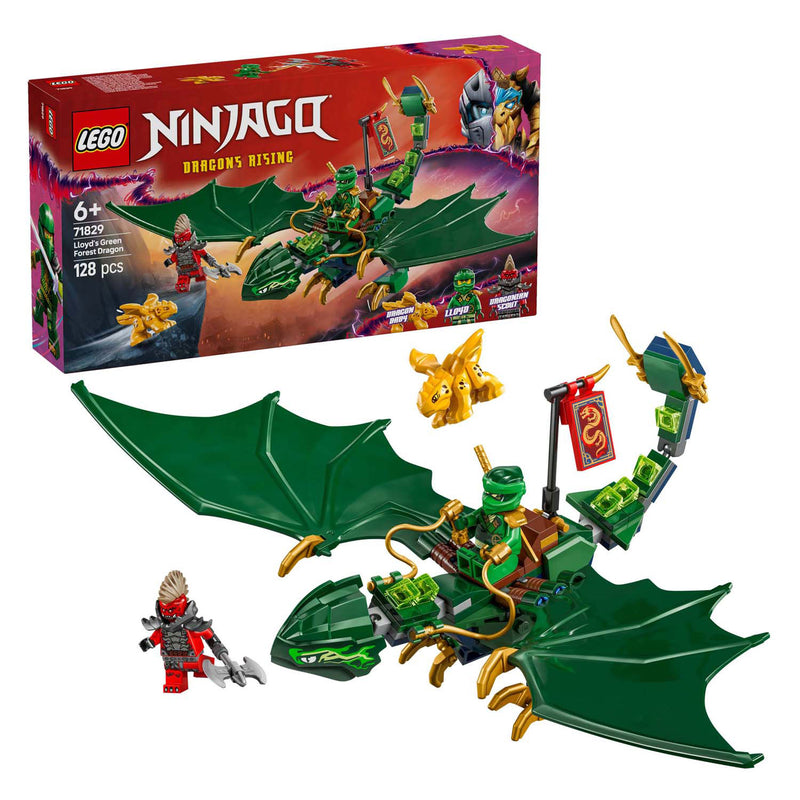 Load image into Gallery viewer, Lego ninjago - lloyds groene bosdraak constructiespeelgoed (71829)
