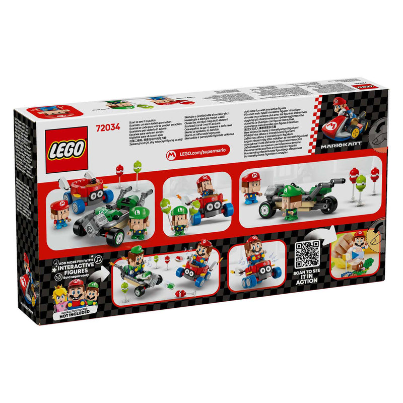 Load image into Gallery viewer, Lego super mario 72034 mario kart baby mario vs. baby luigi
