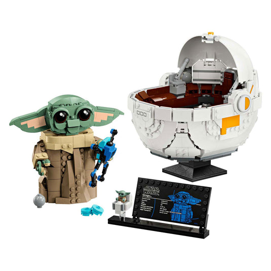 Lego star wars: the mandalorian™ grogu™ met zweefkinderwagen 75403