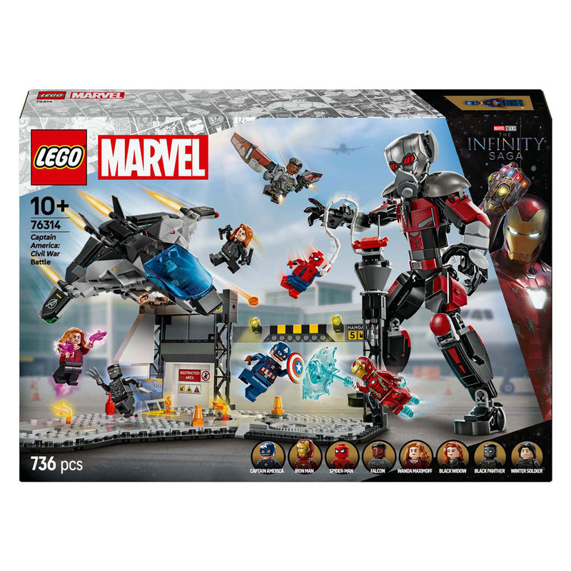 Load image into Gallery viewer, Lego super heroes 76314 captain america civil war actiescene
