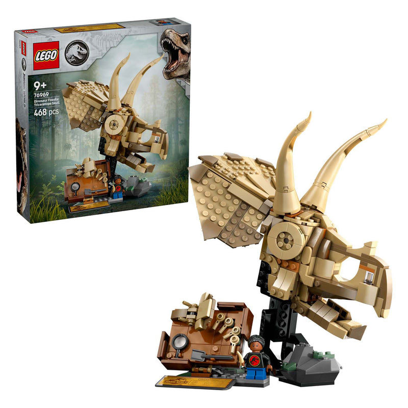 Load image into Gallery viewer, Lego jurassic world - dinosaurusfossielen: triceratops schedel constructiespeelgoed (76969)
