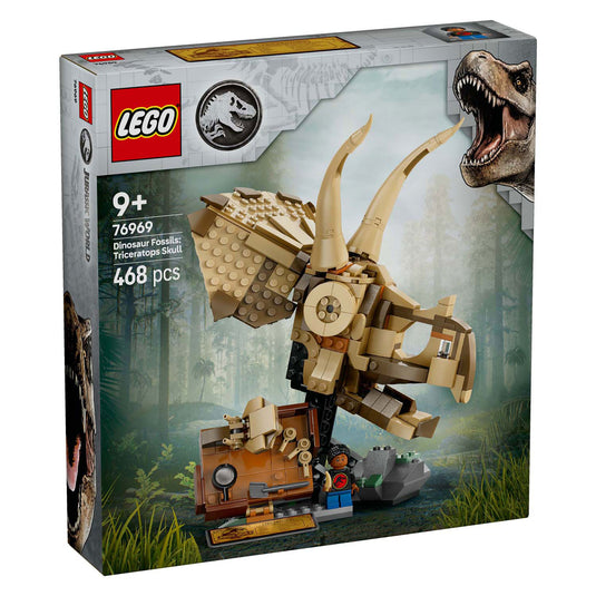 Lego jurassic world dinosaurusfossielen: triceratops schedel - 76969
