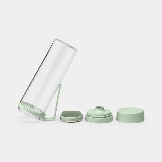 Brabantia make take waterfles met zeef 0,5l jade green