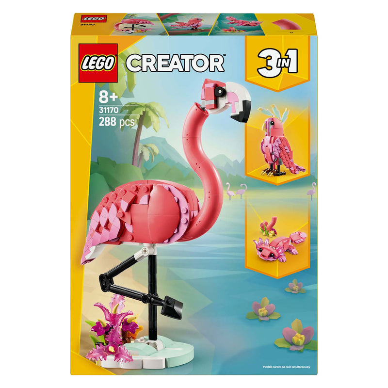 Load image into Gallery viewer, Lego creator 31170 wilde dieren roze flamingo

