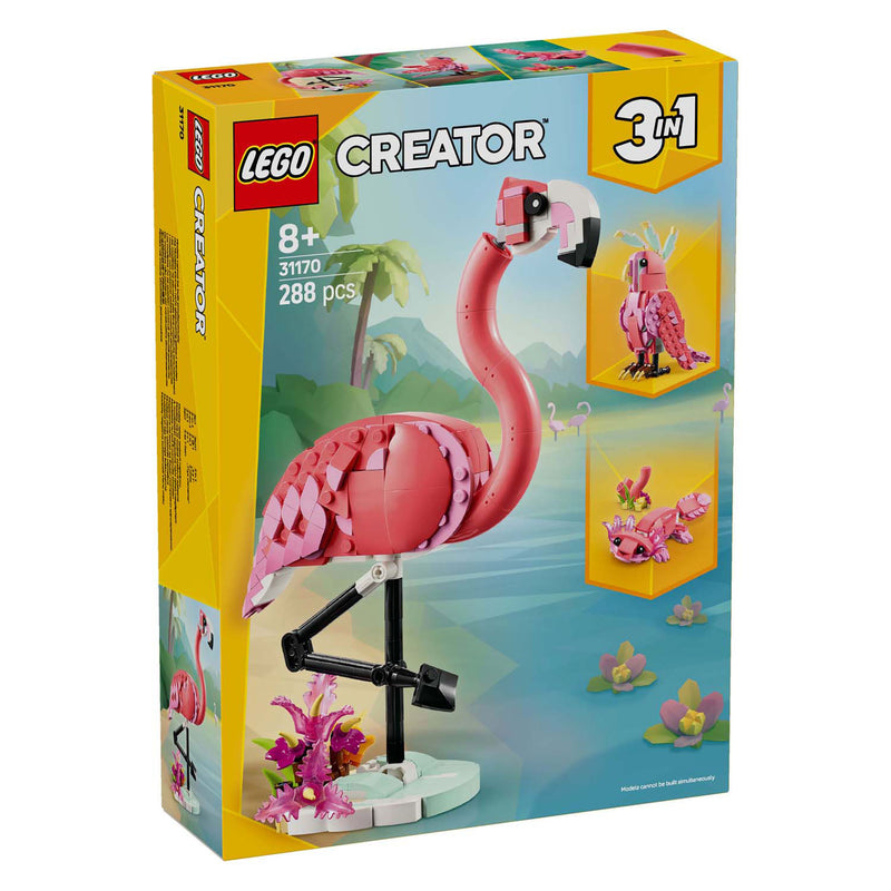 Load image into Gallery viewer, Lego creator 31170 wilde dieren roze flamingo
