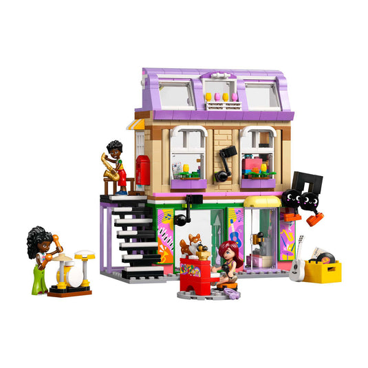 Lego friends muziekwinkel en appartement bouwpakket voor kinderen - 42653