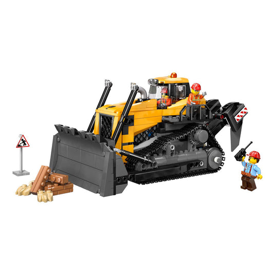 Lego ® city gele bulldozer, bouwplaatsvoertuig - 60466