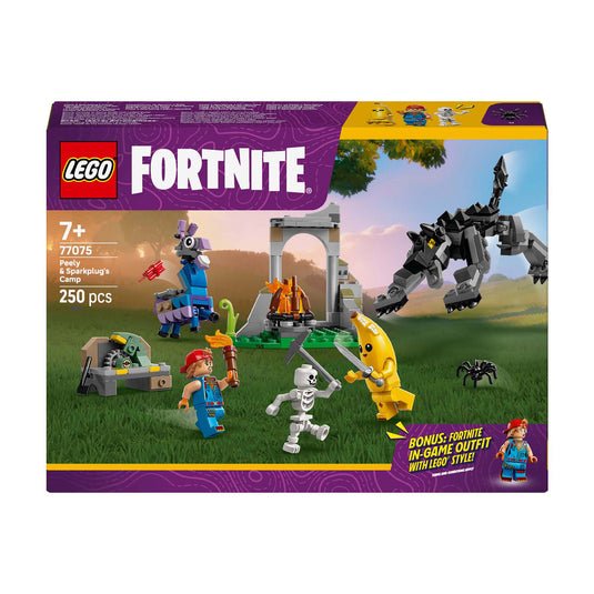 Lego fortnite 77075 peely en sparkplugs kamp