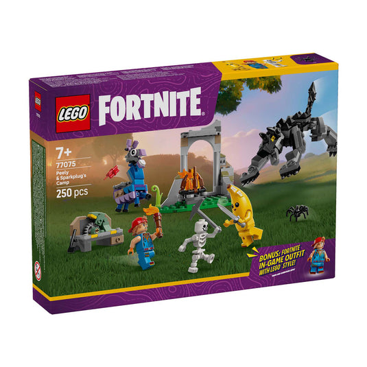 Lego fortnite 77075 peely en sparkplugs kamp