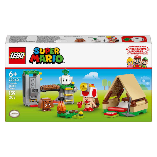 Lego super mario 72040 toad-baas kampeerplaats