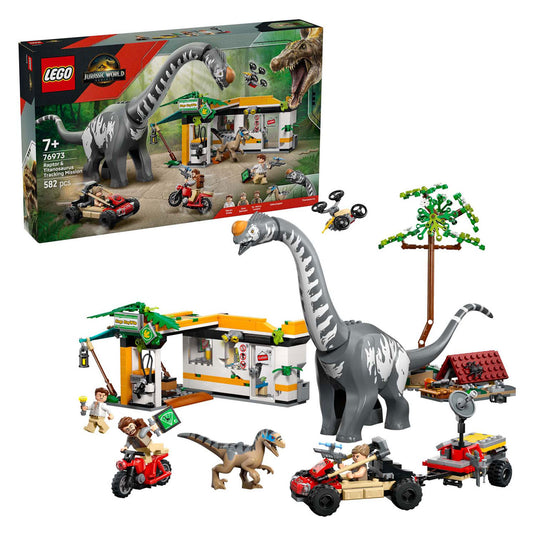 Lego jurassic world 76973 raptor en titanosaurus opsporingsmissie
