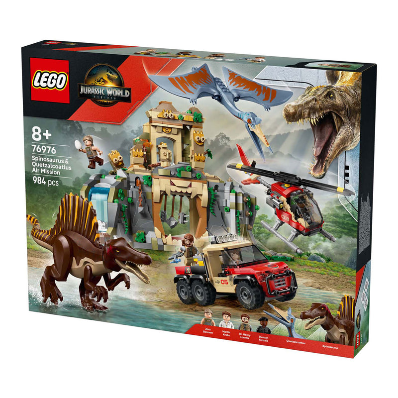 Load image into Gallery viewer, Lego jurassic world 76976 spinosaurus en quetzalcoatlus luchtmissie
