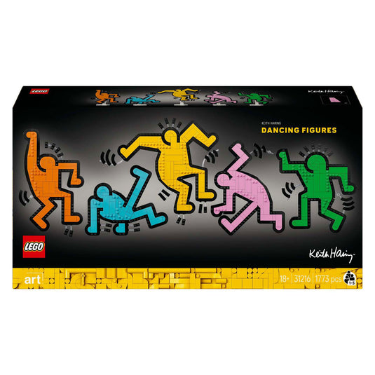 Lego art 31216 keith haring dansende figuren