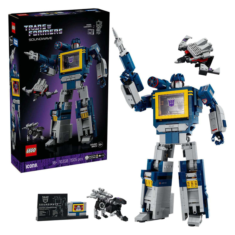 Load image into Gallery viewer, Lego icons 10358 transformers soundwave
