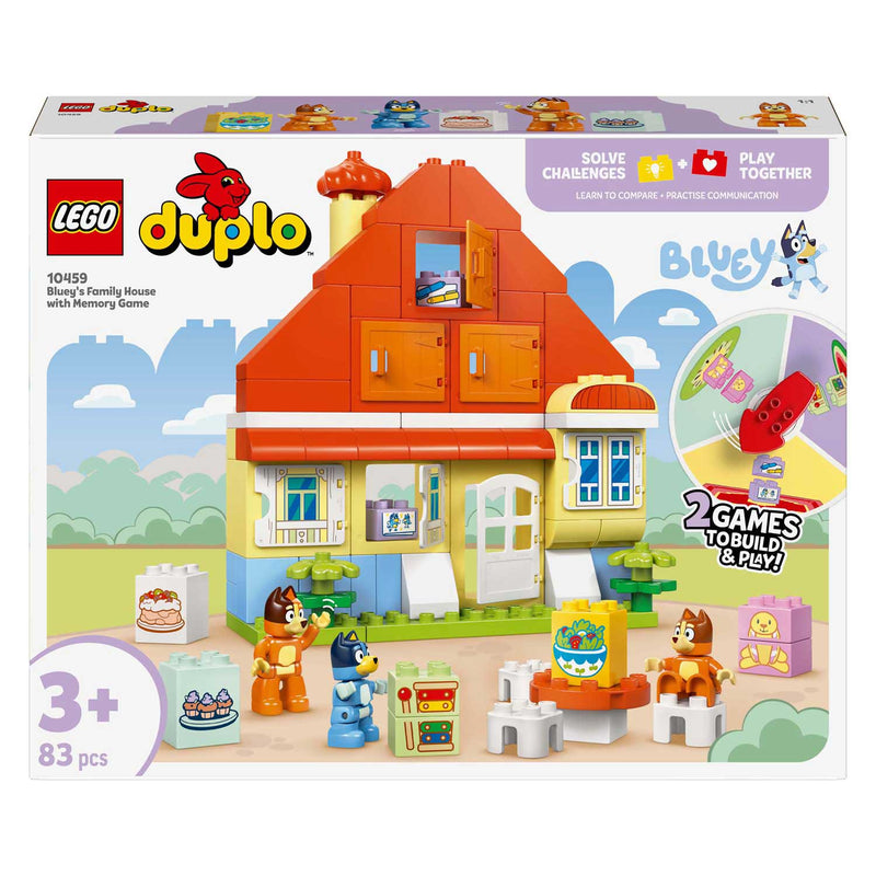 Afbeelding laden in galerijviewer, Lego duplo bluey: huis van bluey en haar familie met geheugenspel educatief speelgoed voor peuters 10459
