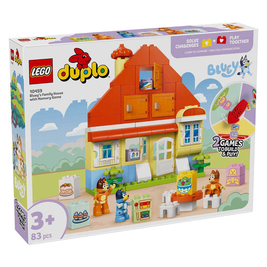 Lego ® duplo® bluey: huis van bluey en haar familie met geheugenspel - 10459
