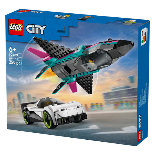 Lego city great vehicles 60489 straalvliegtuig vs. sportauto