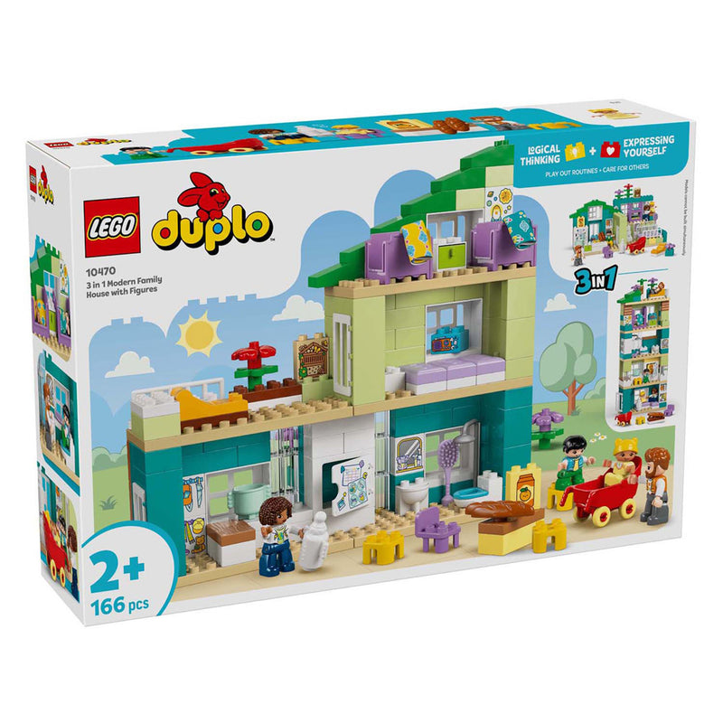 Load image into Gallery viewer, Lego duplo 10470 3-in-1 modern woonhuis met figuren
