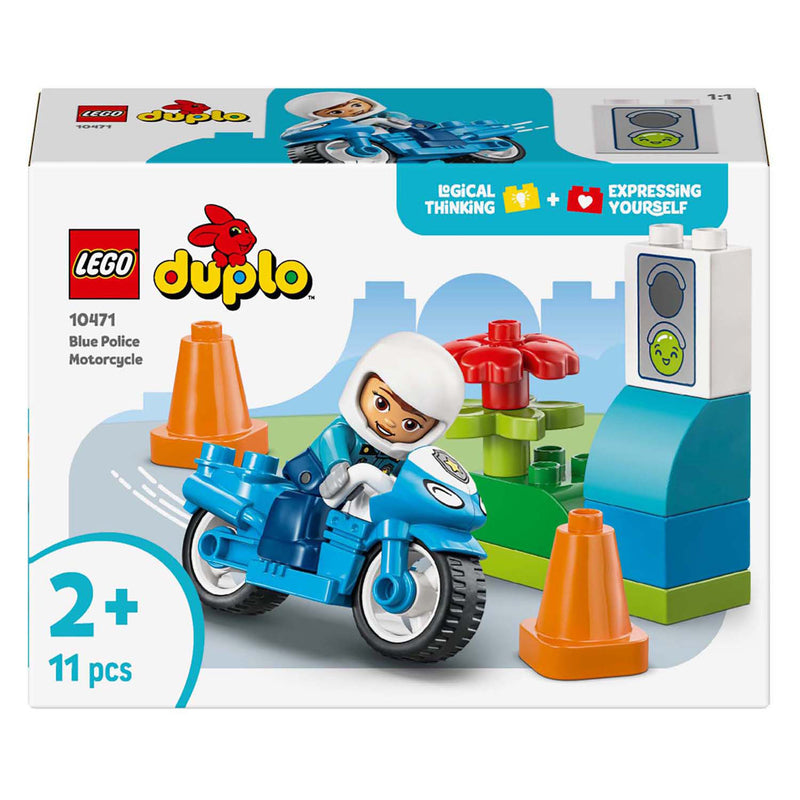 Load image into Gallery viewer, Lego duplo 10471 blauwe politiemotor
