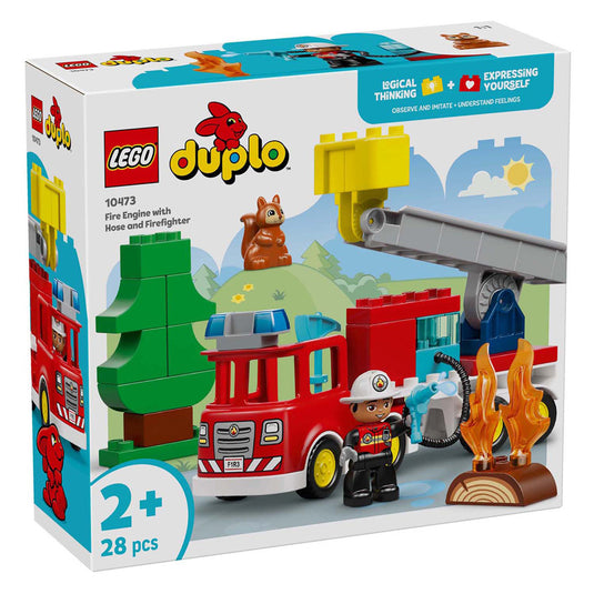 Lego duplo - brandweertruck - inclusief slang en brandweerman