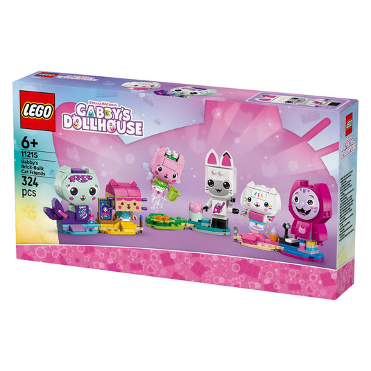 Lego gabby's poppenhuis gabby's bouwbare kattenvriendjes - kat speelgoed voor kinderen - 11215