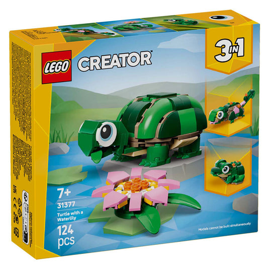 Lego creator 31377 schildpad met waterlelie