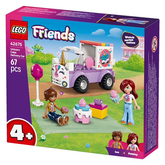 Lego friends 42675 eenhoorn taartenbezorgauto