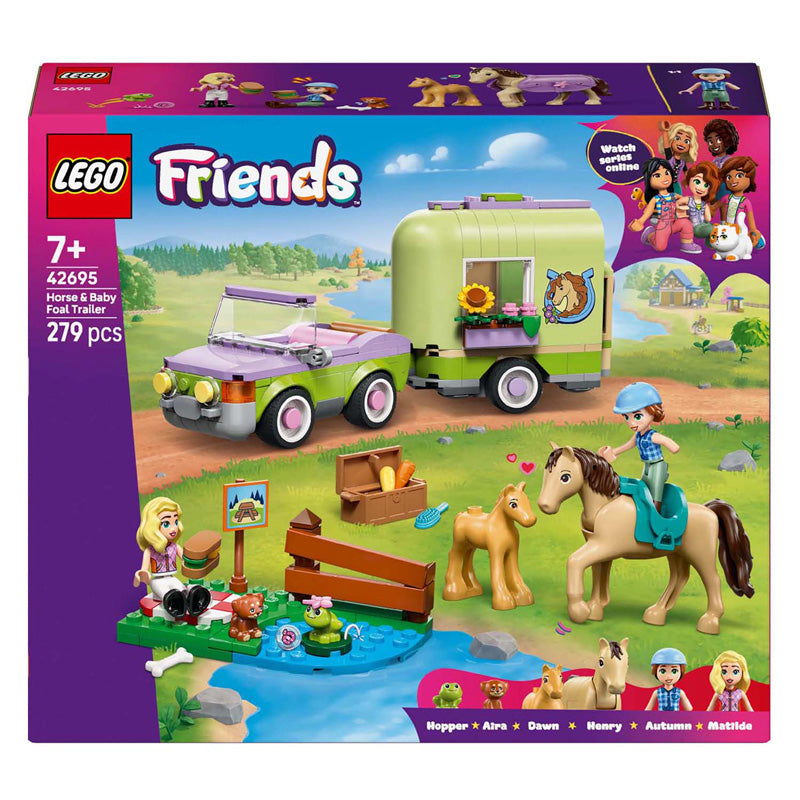 Load image into Gallery viewer, Lego friends 42695 trailer met paard en veulen
