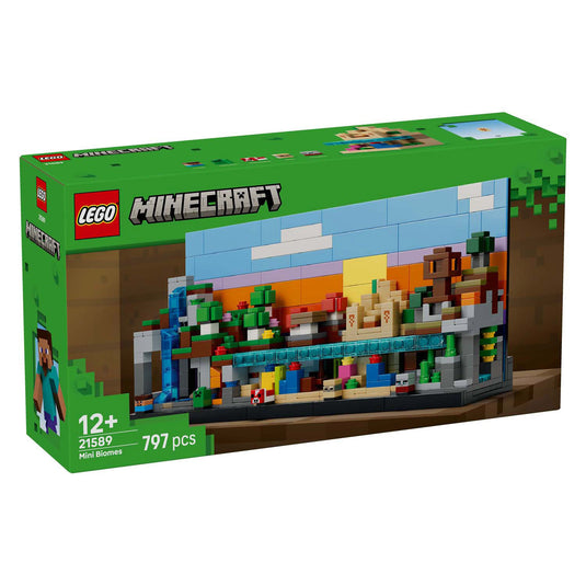 Lego minecraft minibiomen videogame speelgoed voor kinderen en kinderkamer decoratie - 21589