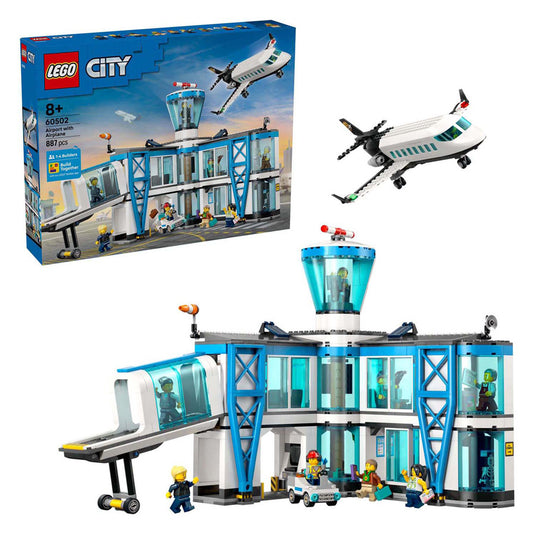 Lego city 60502 luchthaven met vliegtuig