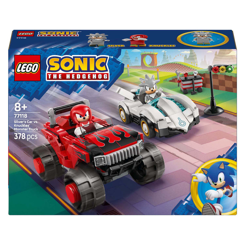 Load image into Gallery viewer, Lego sonic the hedgehog 77118 silvers auto vs. knuckles' monstertruck

