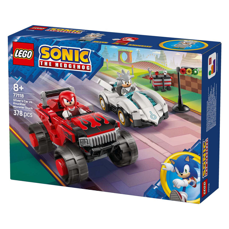 Load image into Gallery viewer, Lego sonic the hedgehog 77118 silvers auto vs. knuckles' monstertruck
