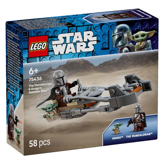 Lego star wars tm 75436 de mandalorian en grogu's speederbike | 2 stuks